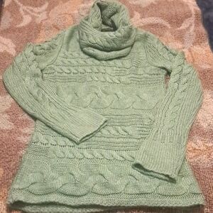 Banana Republic cable knit cowl neck Med.